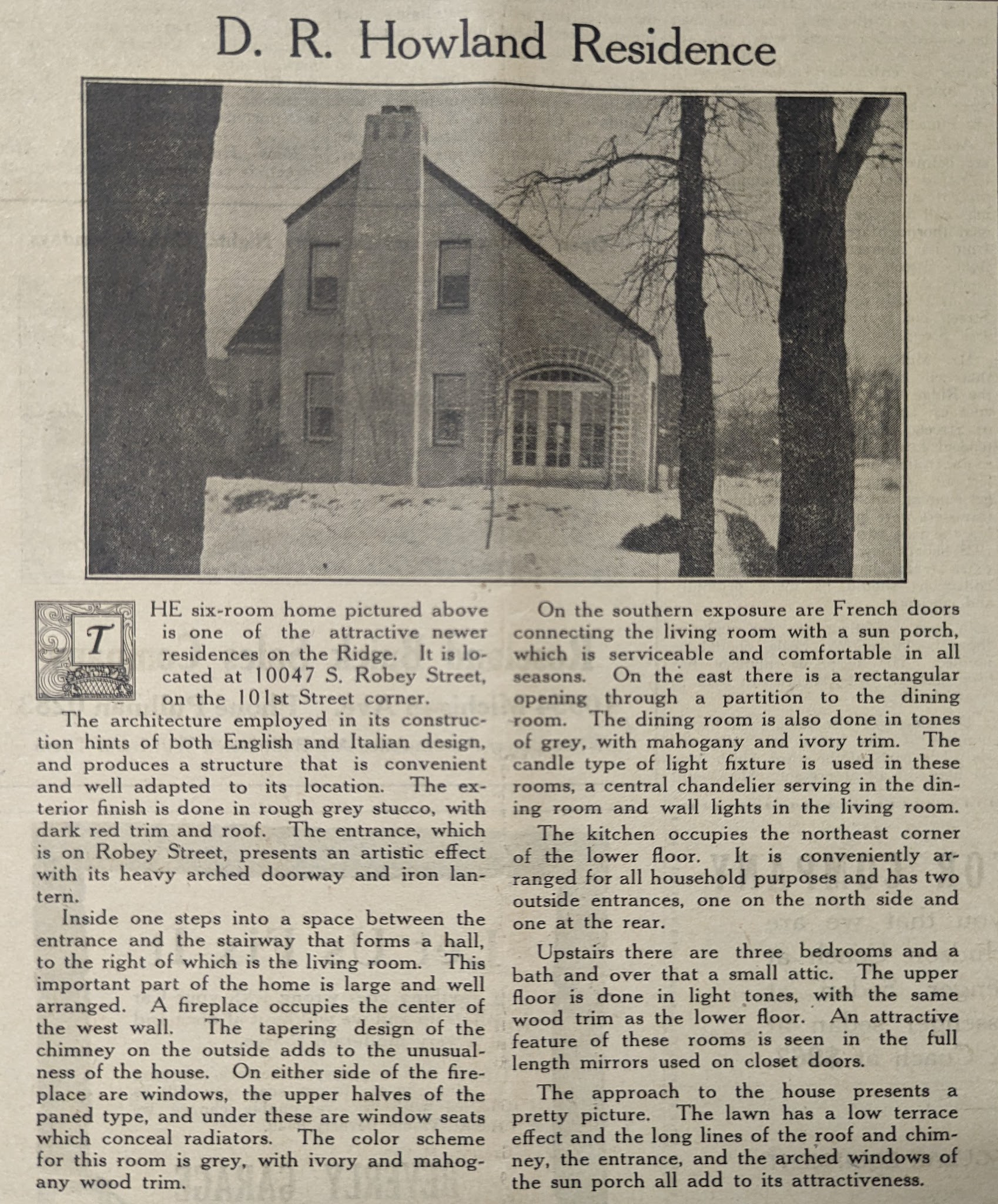 Original Newspaper Article