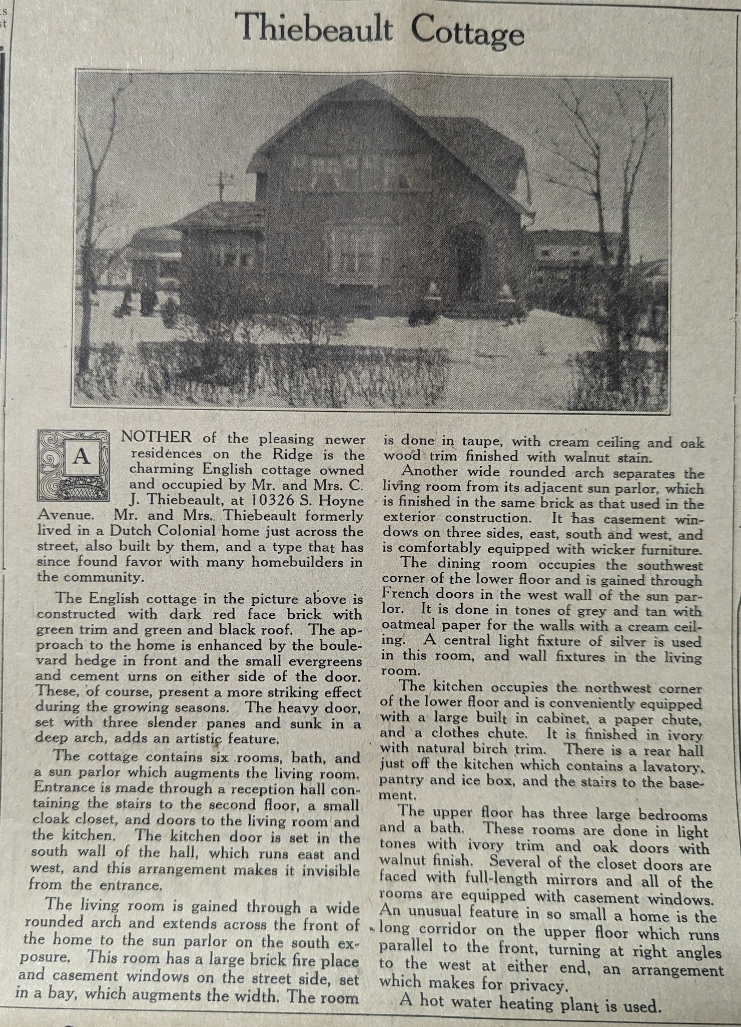 Original Newspaper Article