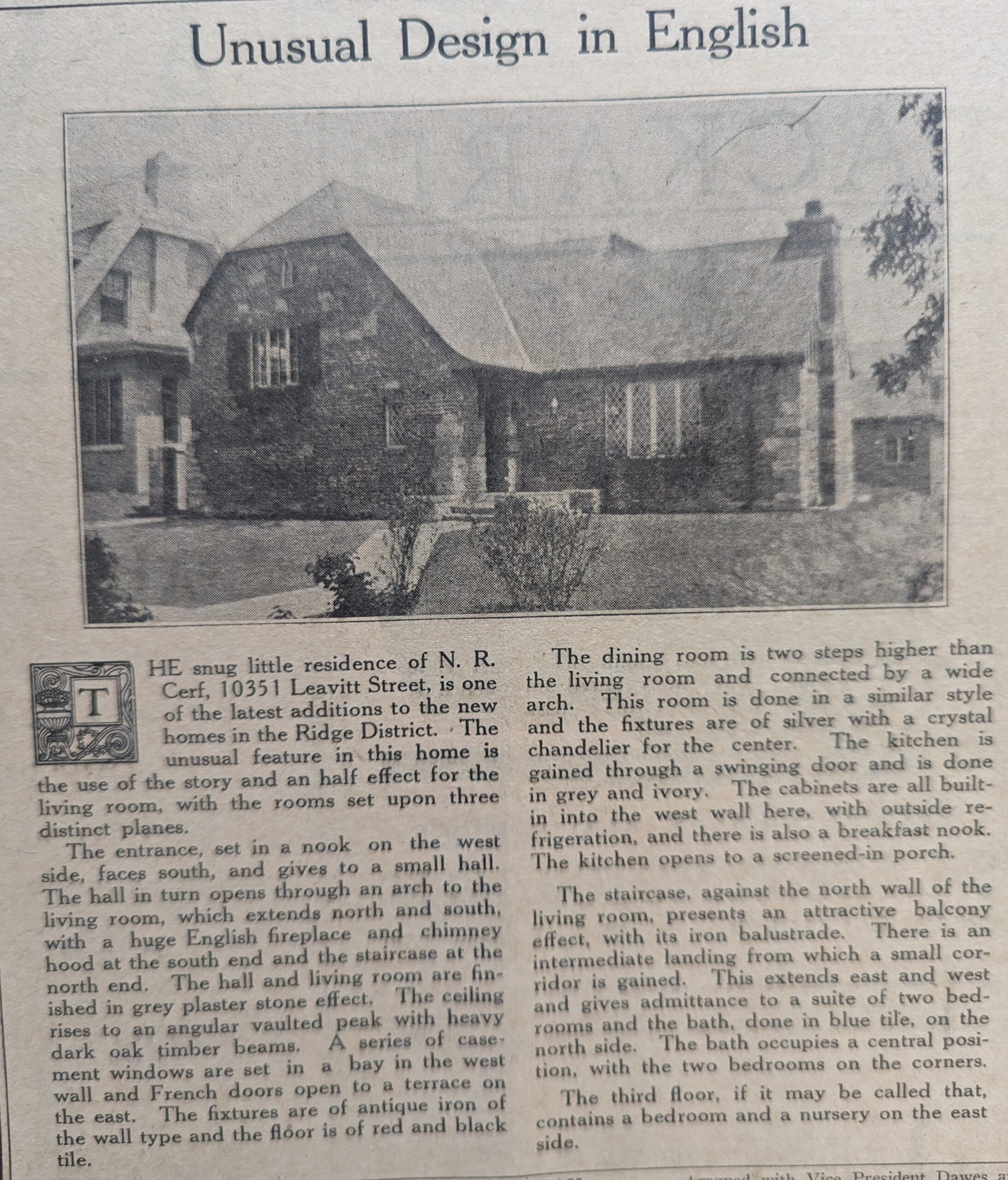 Original Newspaper Article