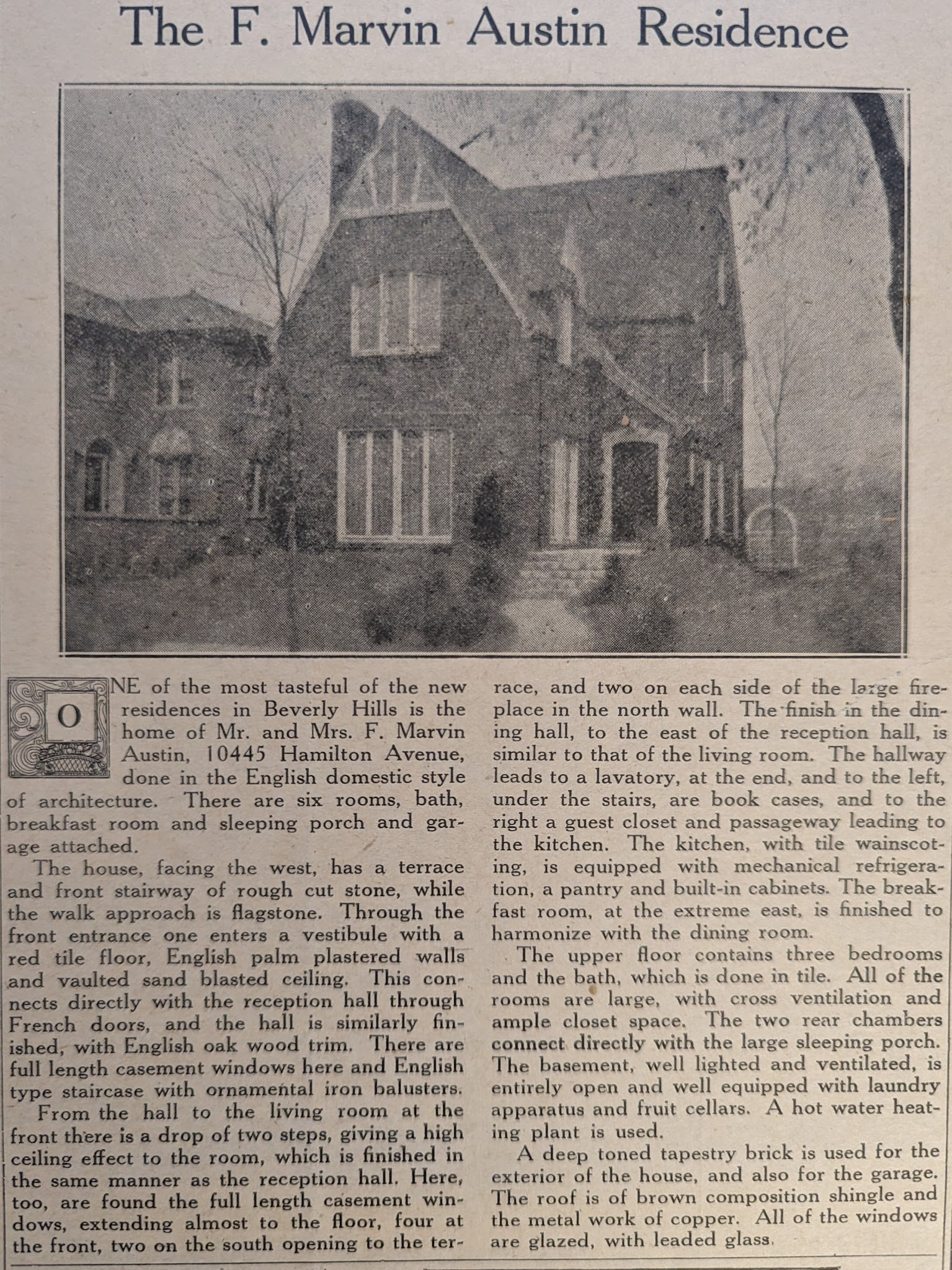 Original Newspaper Article