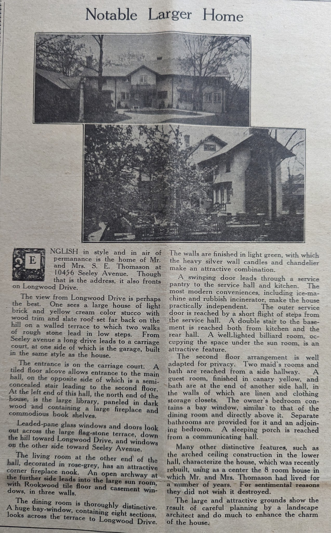 Original Newspaper Article