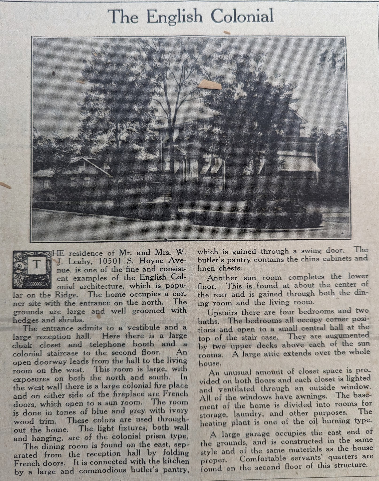 Original Newspaper Article
