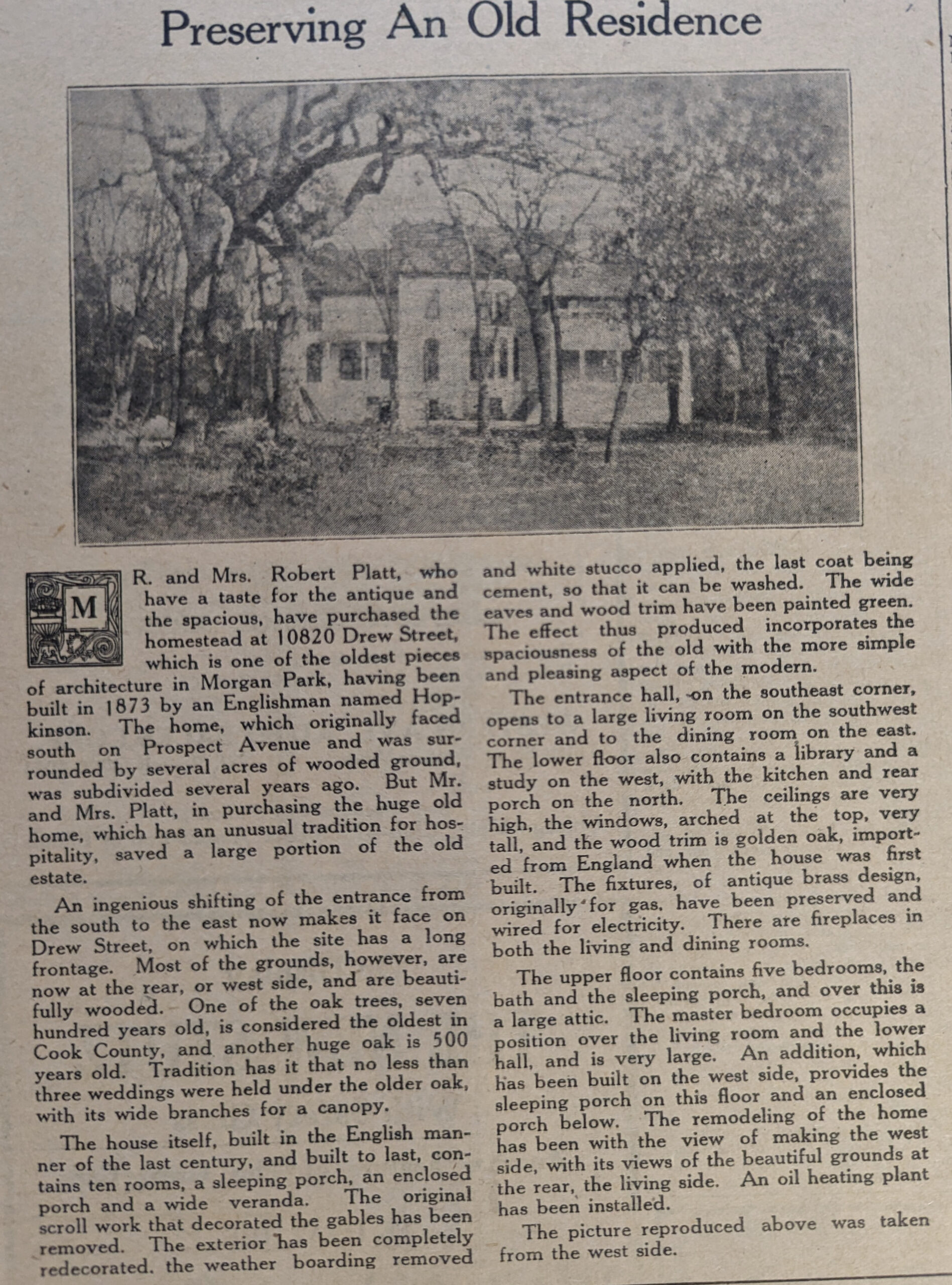 Original Newspaper Article