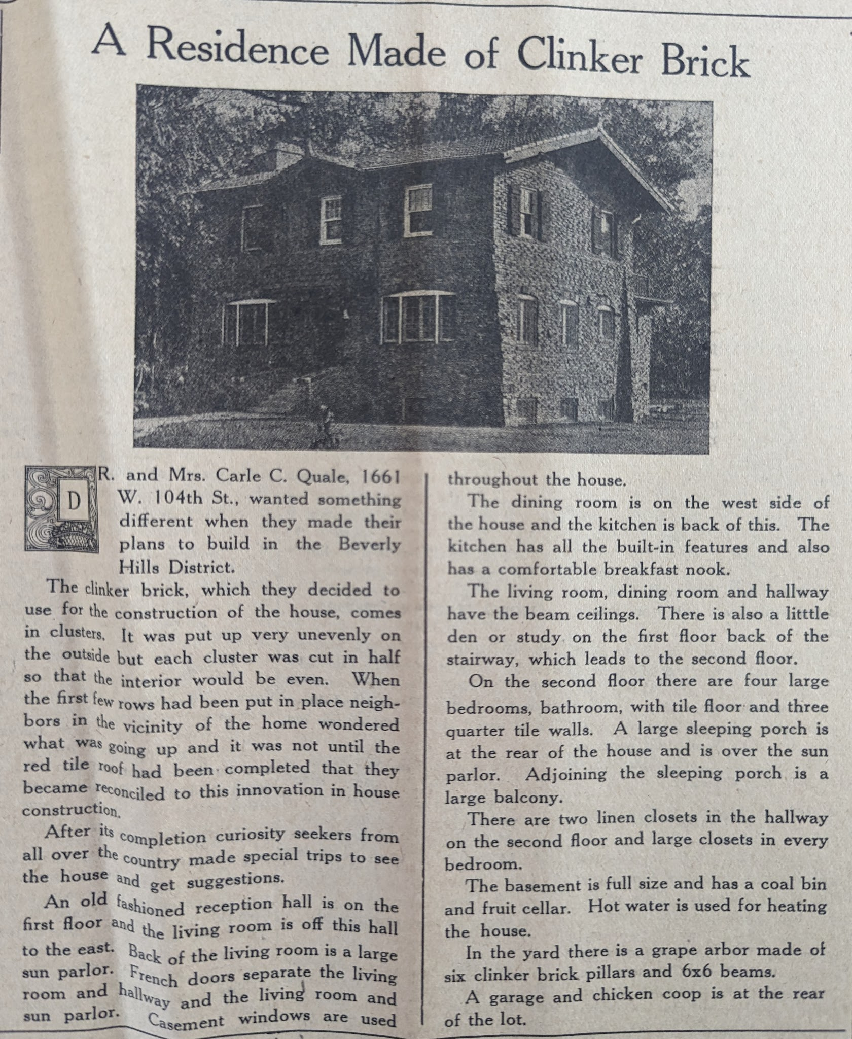 Original Newspaper Article