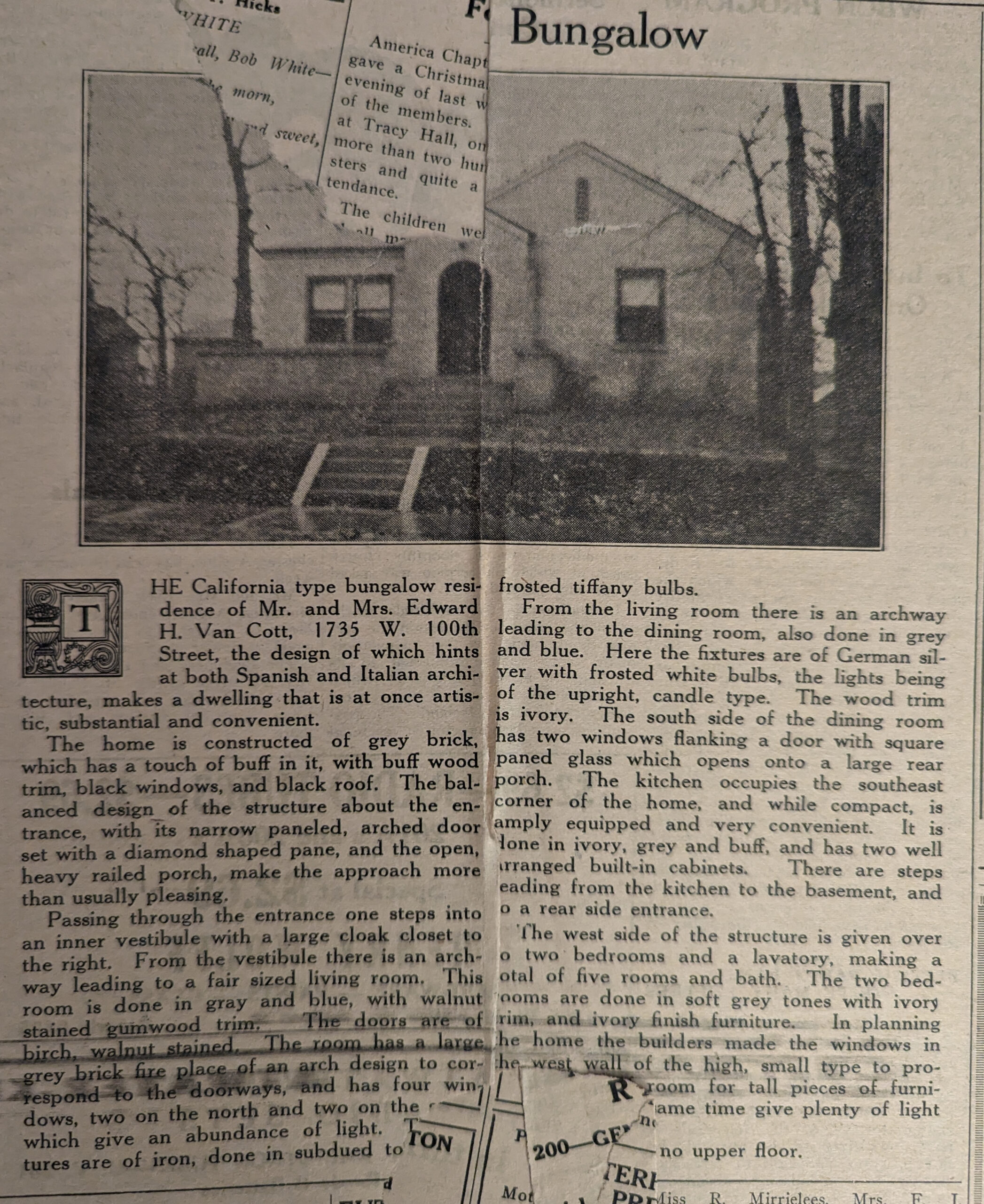 Original Newspaper Article