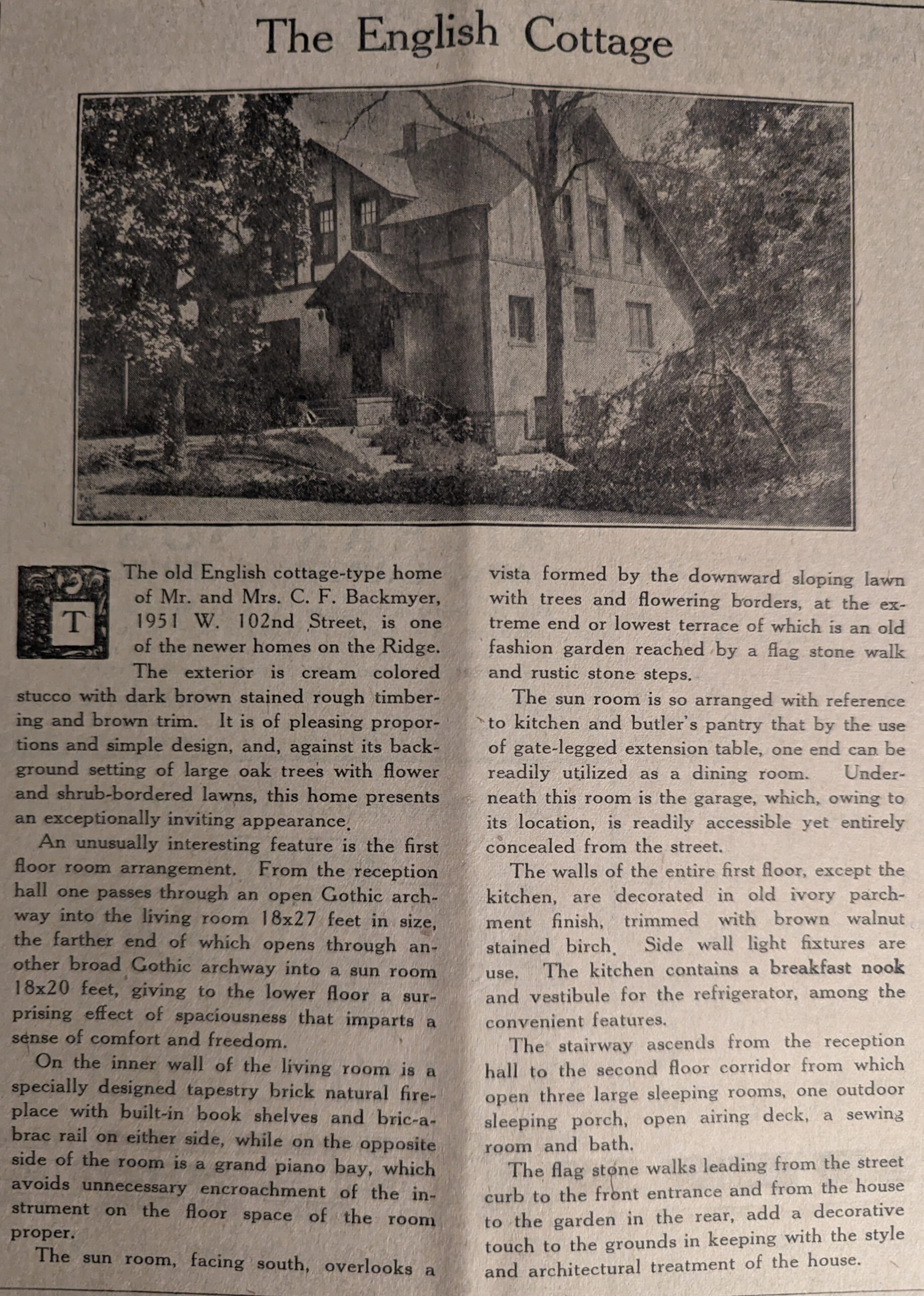 Original Newspaper Article