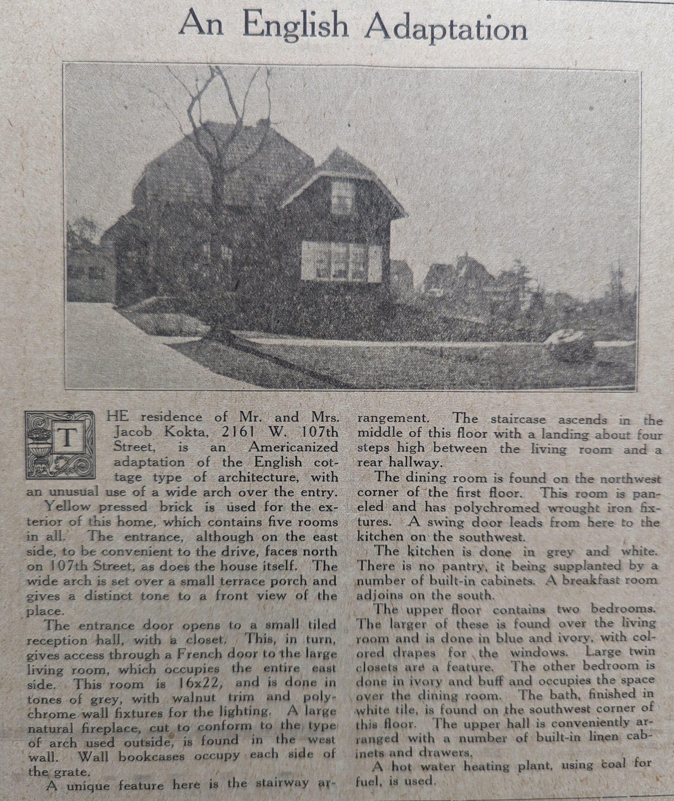 Original Newspaper Article