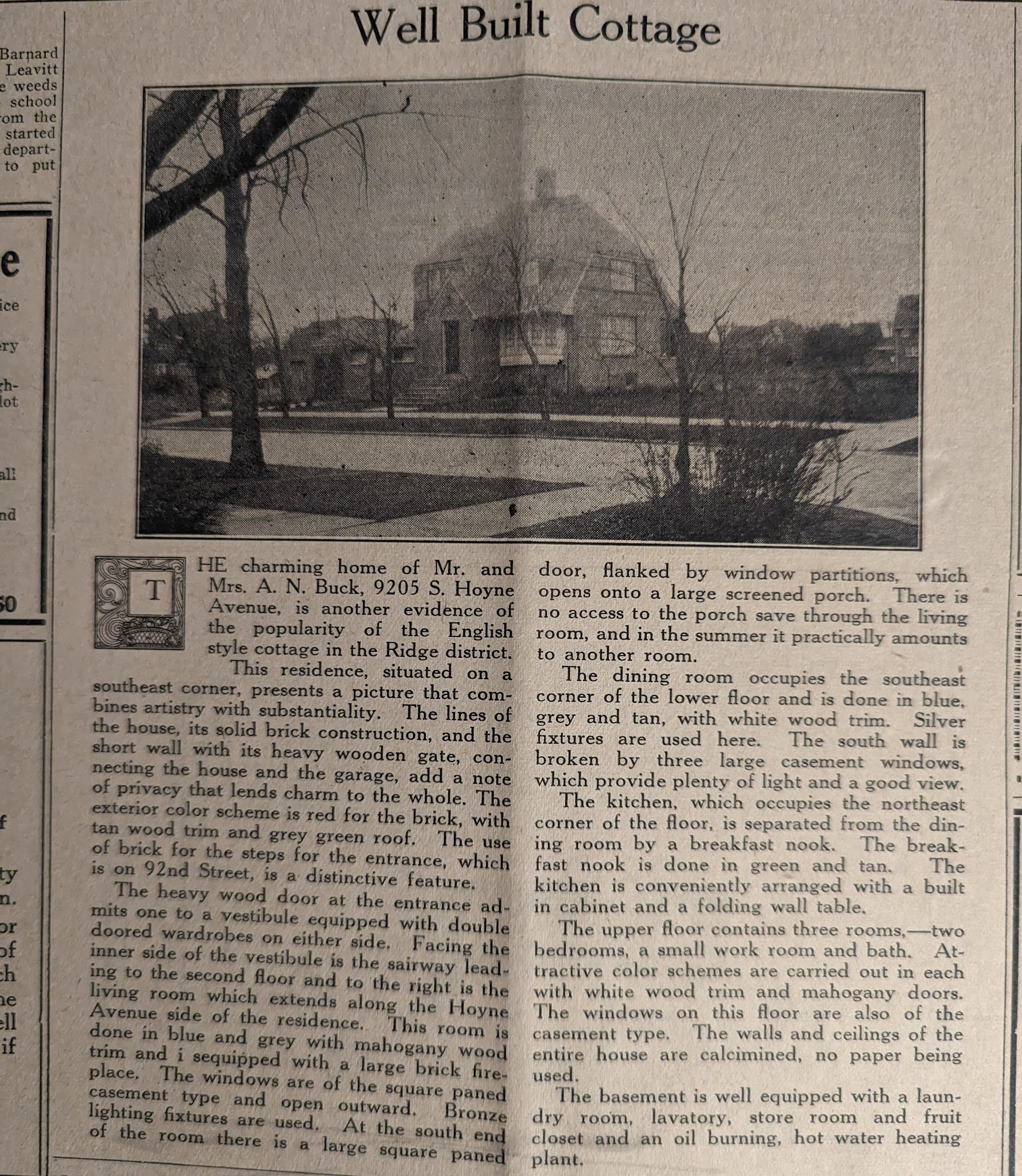 Original Newspaper Article