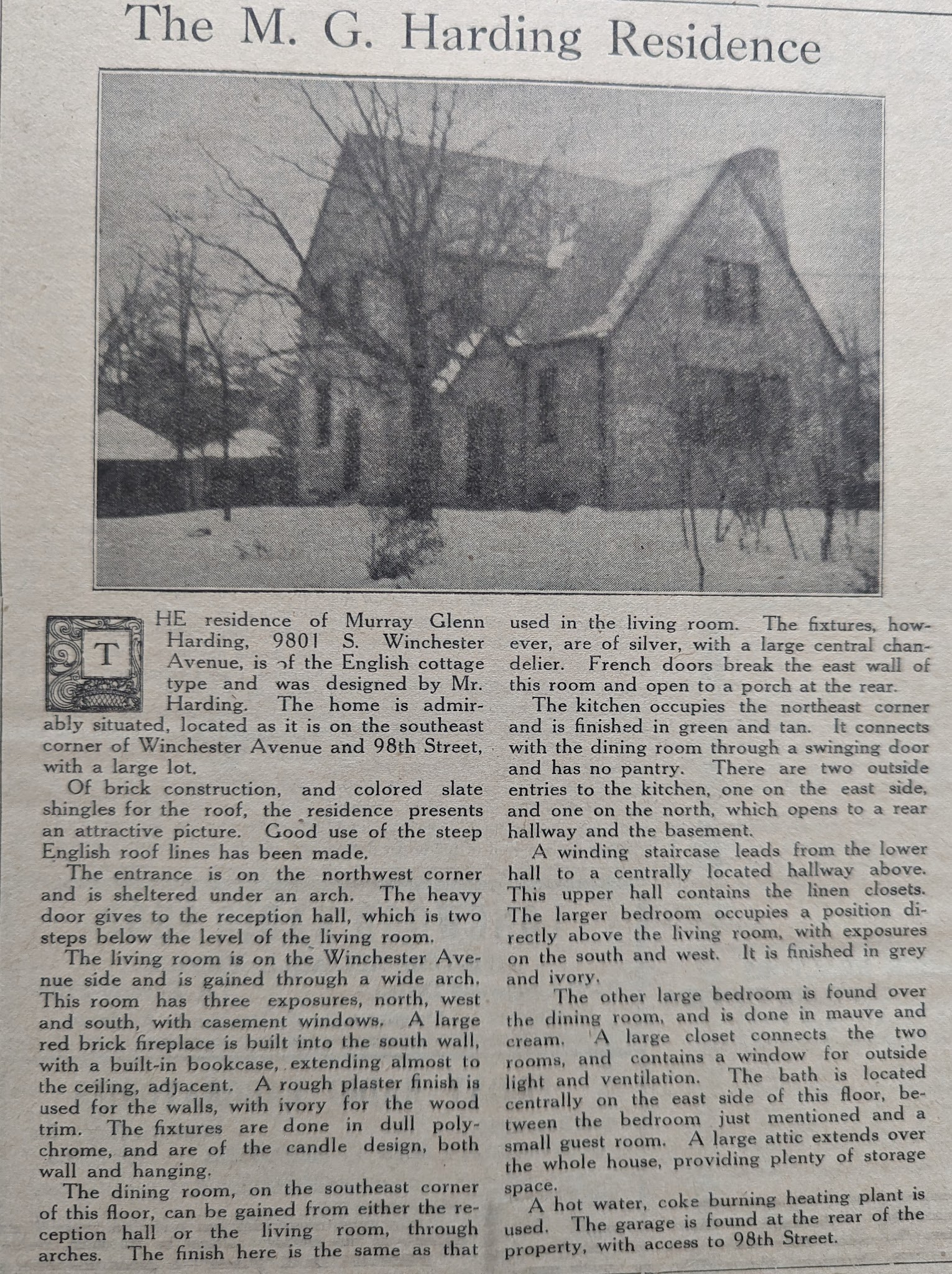 Original Newspaper Article